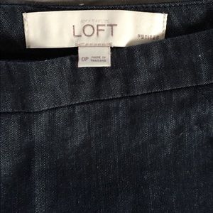 Dark, denim pencil skirt